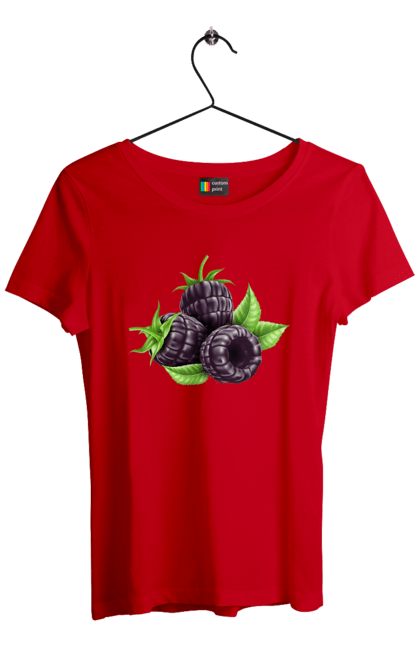 Футболка жіноча з принтом "Ожина". Ожина, ягода. 2070702