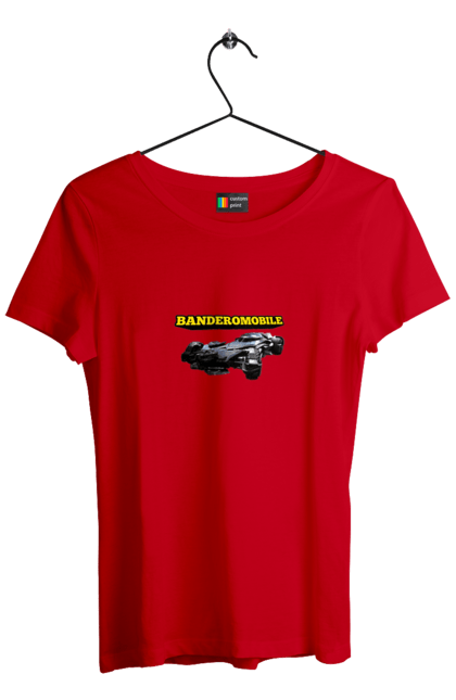 Women`s t-shirt with prints Truck. Bandera, batmobile, military equipment, super car, truck, зсу. 2070702