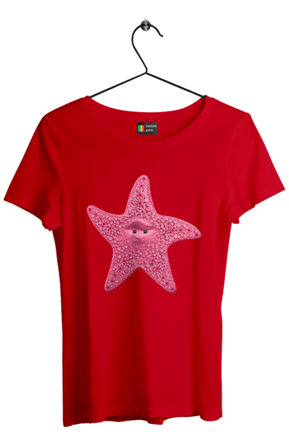 Футболка жіноча з принтом "Зірка, В Пошуках Немо, Мультик". Зірка, мультик, у пошуках немо. 2070702