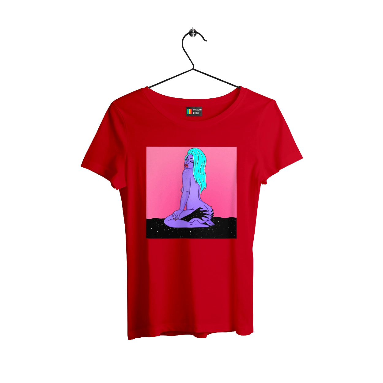 Purple Girl In Hands