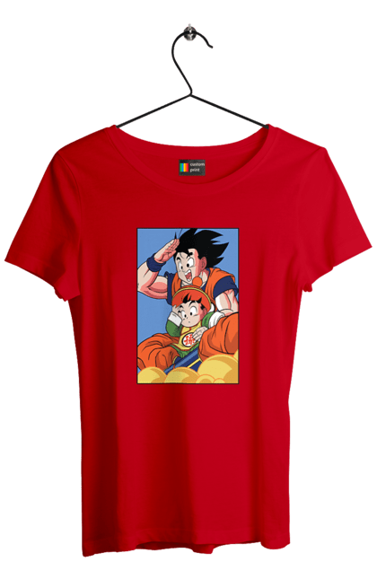 Футболка жіноча з принтом "Перли дракона Гохан". Anime, dragon ball, goku, manga, аніме, гоку, гохан, манга, перли дракона. 2070702