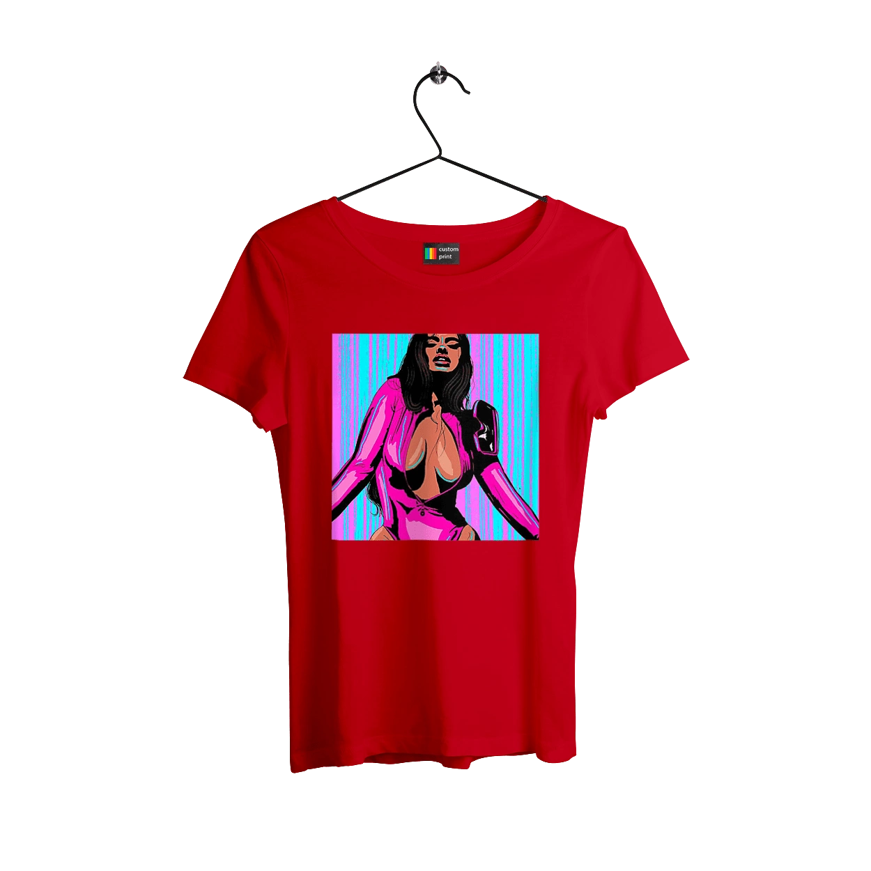 Girl With Deep Neckline