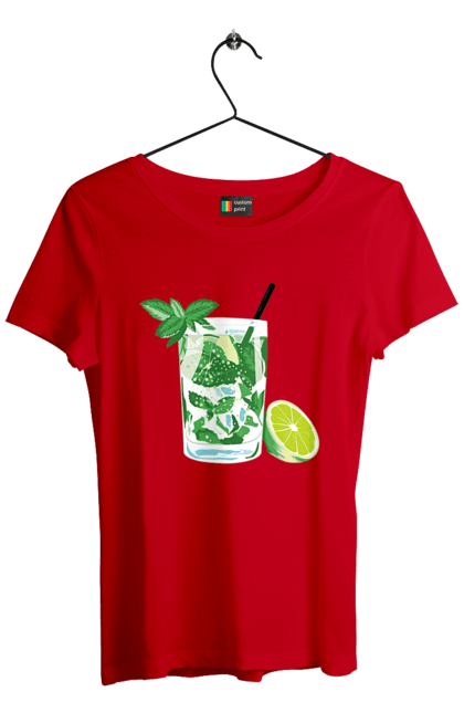 Women`s t-shirt with prints Mojito And Lemon Drink. Drink, lemon, mojito. 2070702