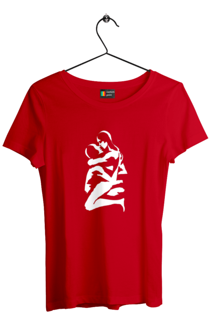 Women`s t-shirt with prints White Bodies. Body, circuit, female, man. 2070702