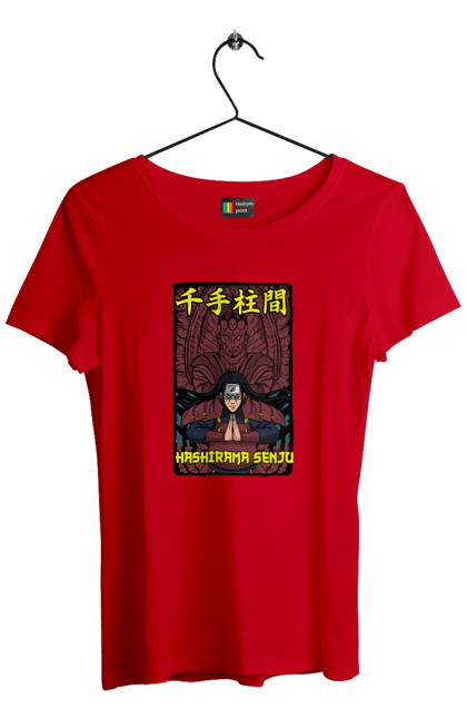 Women's t-shirt with prints Naruto Hashirama. Anime, character, hashirama, hashirama senju, hokage, manga, naruto, ninja, tv series. 2070702