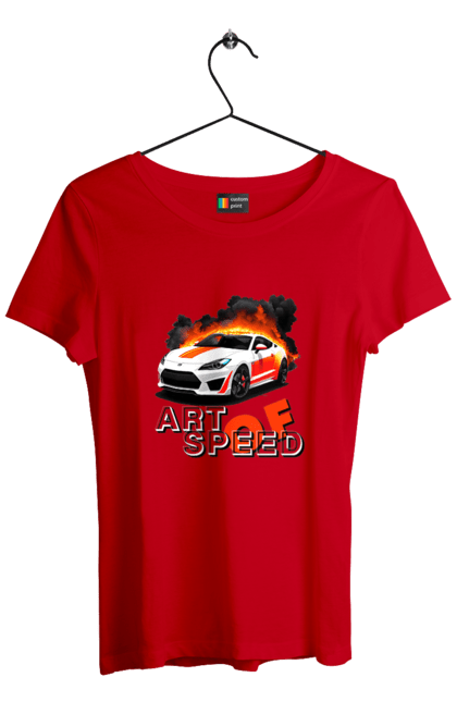 Women`s t-shirt with prints Speed. Auto, automobile, car, race, speed. 2070702