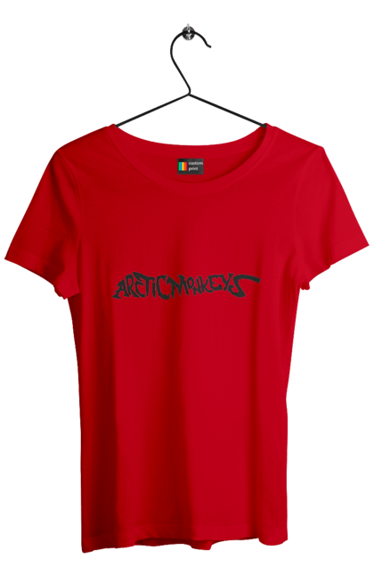 Women's t-shirt with prints Arctic Monkeys. Arctic monkeys, garage rock, group, indie rock, music, post-punk revival, psychedelic rock, rock. 2070702