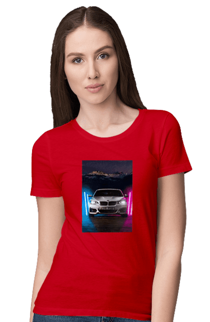 Women`s t-shirt with prints BEHA. Beauty, beha, in the car, lanterns, ptn pnh. 2070702