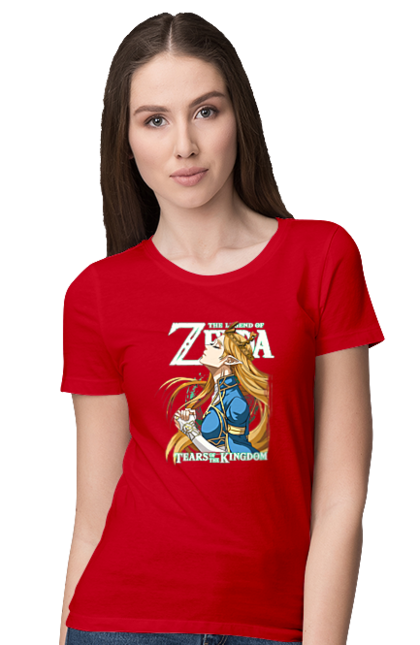 Women's t-shirt with prints The Legend of Zelda Princess Zelda. Legend of zelda, nintendo, princess, princess zelda, zelda. 2070702