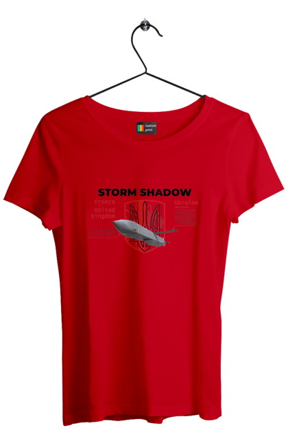 Футболка жіноча з принтом "Storm Shadow". F16, nasams, storm shadow, zuzana, гаубиця, два герби, залужний, сюзанна. 2070702