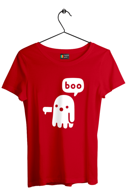 Футболка жіноча з принтом "BOO (мова програмування)". Айті, мова програмування, програма, програміст, технічне завдання, ти ж програміст, транслятор boo, тривимірні програми, фрілансер. 2070702