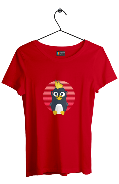 Футболка жіноча з принтом "Лінукс". Айті, айтішнік, девелопер, іт, программіст, розробник. 2070702