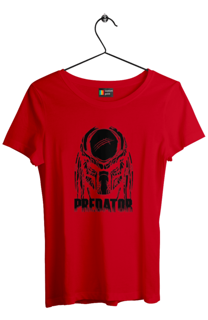 Women's t-shirt with prints The Predator. Alien, cinema, film, predator, thriller. 2070702