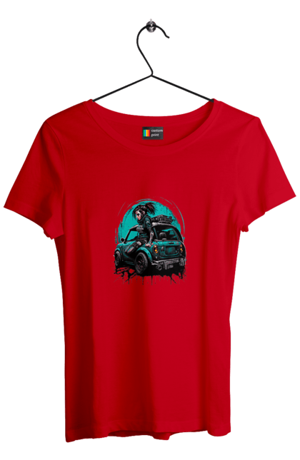 Футболка женская с принтом Киберпанк девушка. Арт, графика, девушки, игры, киберпанк, рисунок. 2070702