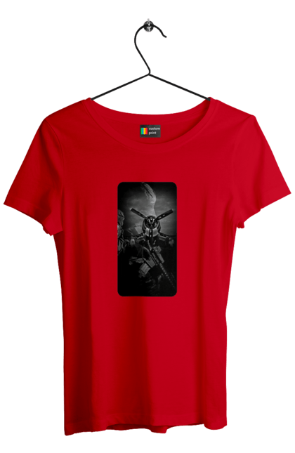 Футболка жіноча з принтом "Слава зсу". Гвинтівка, зброя, літак, перемога, солдат, україна. 2070702