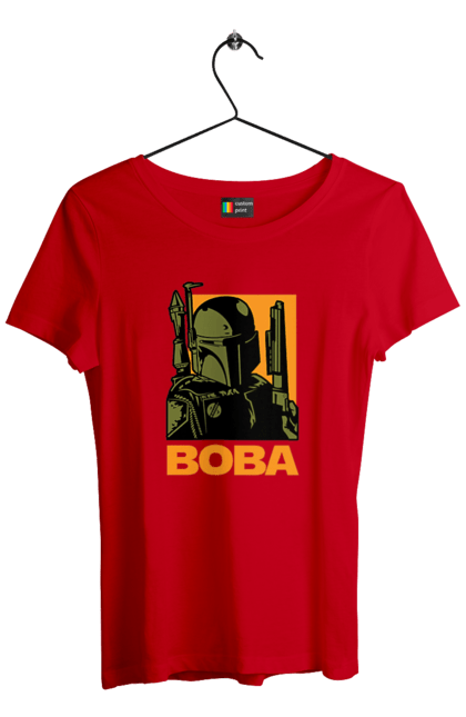 Футболка жіноча з принтом "Боба Фетт". Boba fett, боба фетт, зоряні війни, клон, мисливець за головами. 2070702