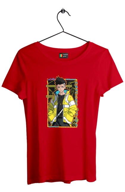 Women`s t-shirt with prints Cyberpunk: Edgerunners David. Anime, cd project, cyberpunk, david, edgerunners, game, netflix, video game. 2070702