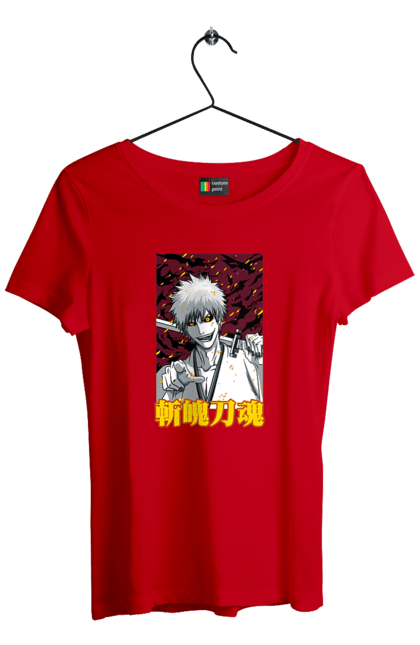 Women's t-shirt with prints Bleach Ichigo Kurosaki. Anime, bleach, ichigo, ichigo kurosaki, manga. 2070702