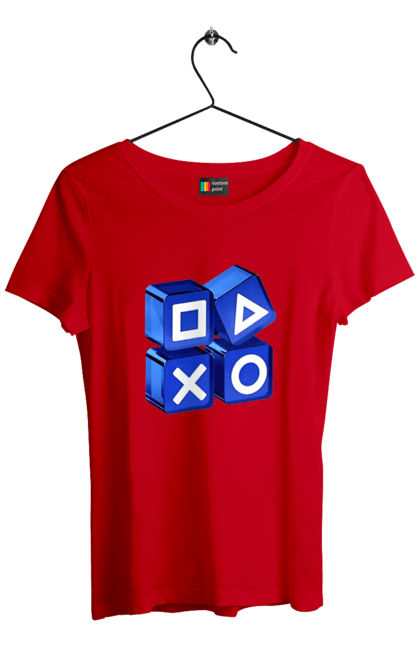 Футболка жіноча з принтом "Геймпад". Playstation, sony, геймпад, гра, джостик. 2070702