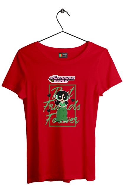 Women's t-shirt with prints Powerpuff Girls Buttercup. Animated series, buttercup, cartoon network, cool girls, powerpuff girls. 2070702