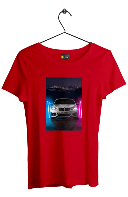Women`s t-shirt with prints BEHA. Beauty, beha, in the car, lanterns, ptn pnh. 2070702