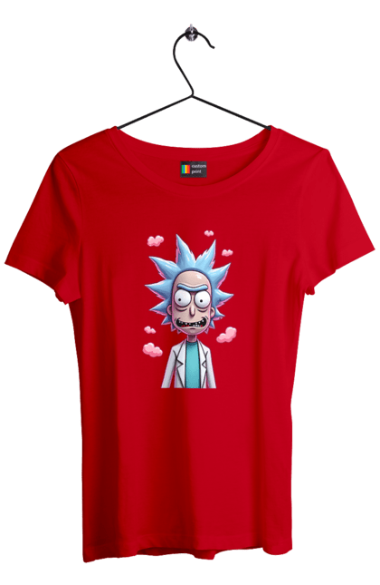 Футболка жіноча з принтом "Рік та Морті". Rick and morty, мультфільм, наукова фантастика, пригоди, рік, рік і морті, трагікомедія, чорний гумор. 2070702