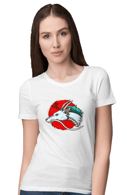 Women's t-shirt with prints Spirited Away Haku. Dragon, haku, spirited away, studio ghibli. 2070702