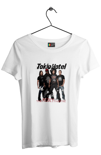 Women's t-shirt with prints Tokio Hotel. Alternative rock, electronic rock, group, music, pop, pop rock, power pop, rock, tokio hotel. 2070702