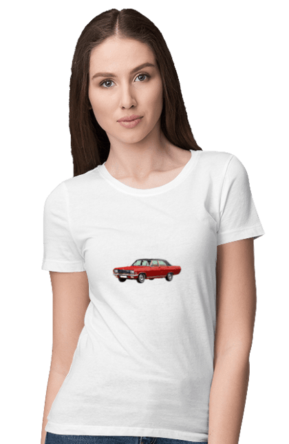Women`s t-shirt with prints Auto.3. Auto, old car, photo, professional photo. 2070702