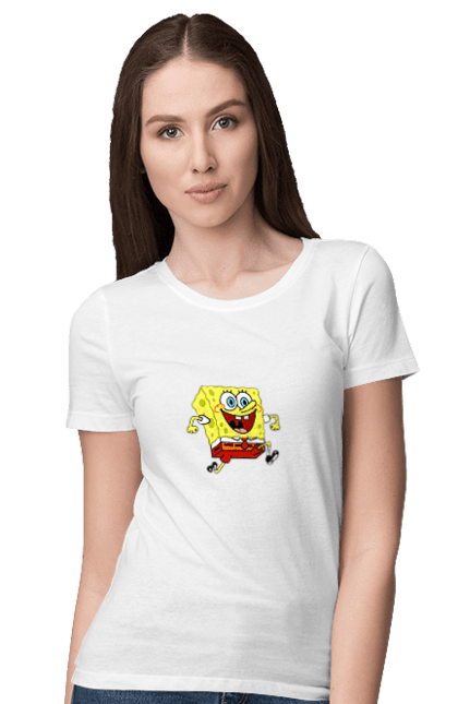 Футболка жіноча з принтом "Губка БоБ". If, ua, боб, губка, футболка. CustomPrint.market