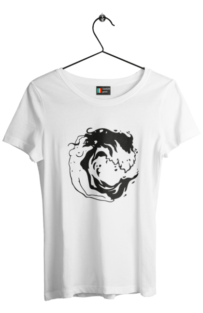 Women`s t-shirt with prints Girl wave. Girl, sea, wave. 2070702