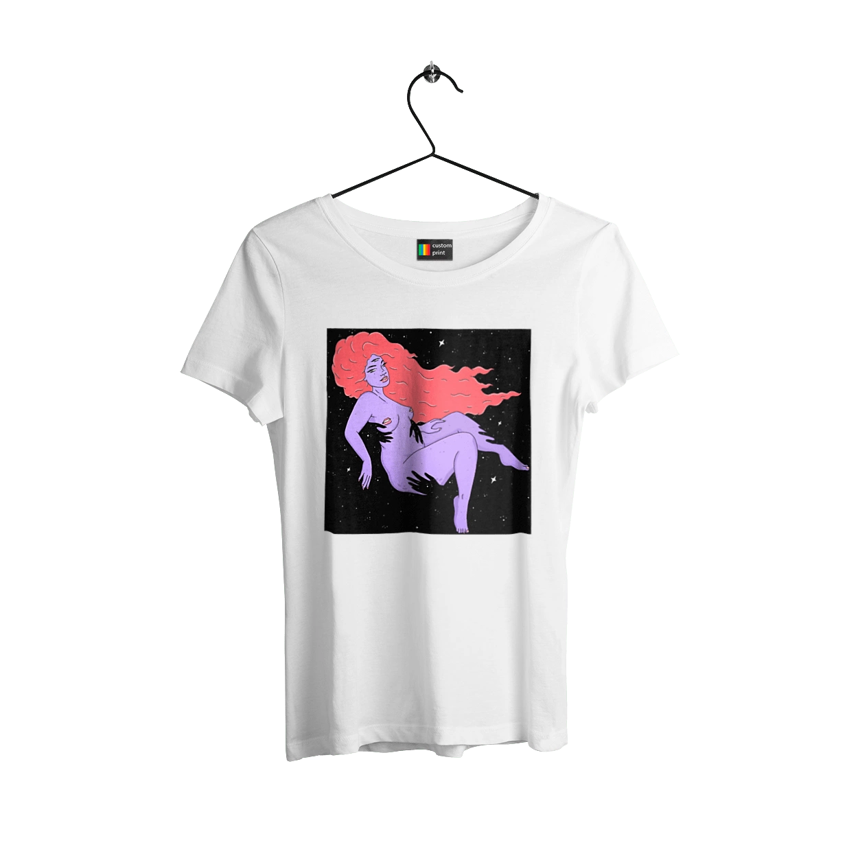 Purple Girl In Black Dire