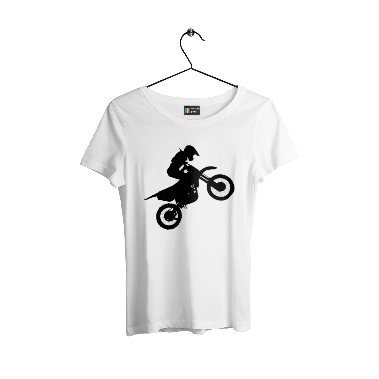 Silhouette Of A Motorcyclist