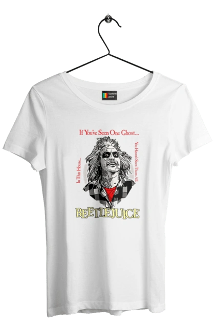 Women`s t-shirt with prints Beetlejuice. Beetlejuice, comedy, ghost, horror, movie, tim burton, warner bros. 2070702