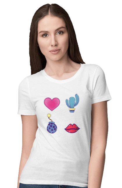 Heart, Cactus, Bomb, Lips