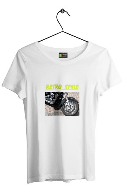 Women`s t-shirt with prints Moto2. Bike, motorbike, retro, road, speed, style. 2070702