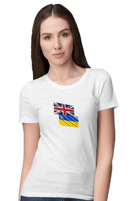 Flag United Kingdom, Flag Ukraine, Support Ukraine