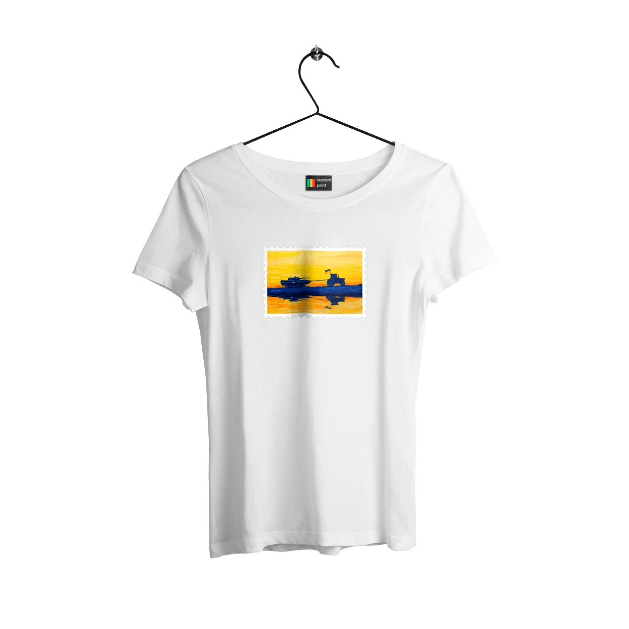 New brand, tractor pulling tank