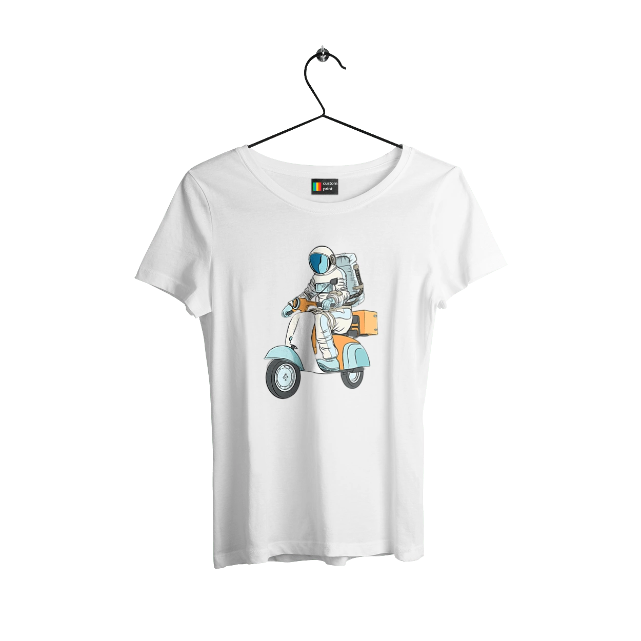 Astronaut on a motorcycle