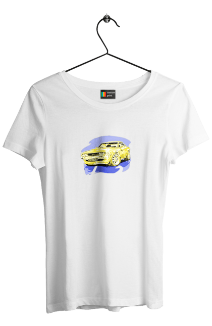 Women`s t-shirt with prints Ukrainian sports car. Machine, machine art, power, speed, sports car, ukrainian car. 2070702