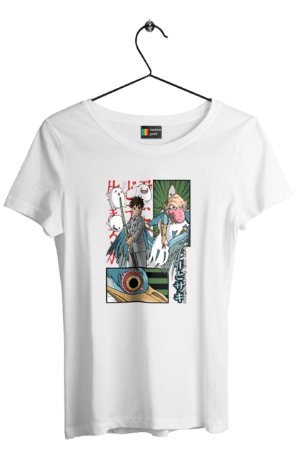 Women's t-shirt with prints The Boy and the Heron. Boy and bird, cartoon, ghibli, japan, miyazaki, studio ghibli. 2070702