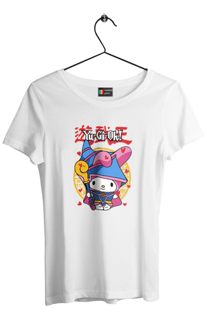 Women's t-shirt with prints Yu Gi Oh! My Melody. Brand, character, hello kitty, my melody, yu gi oh, yugio. 2070702