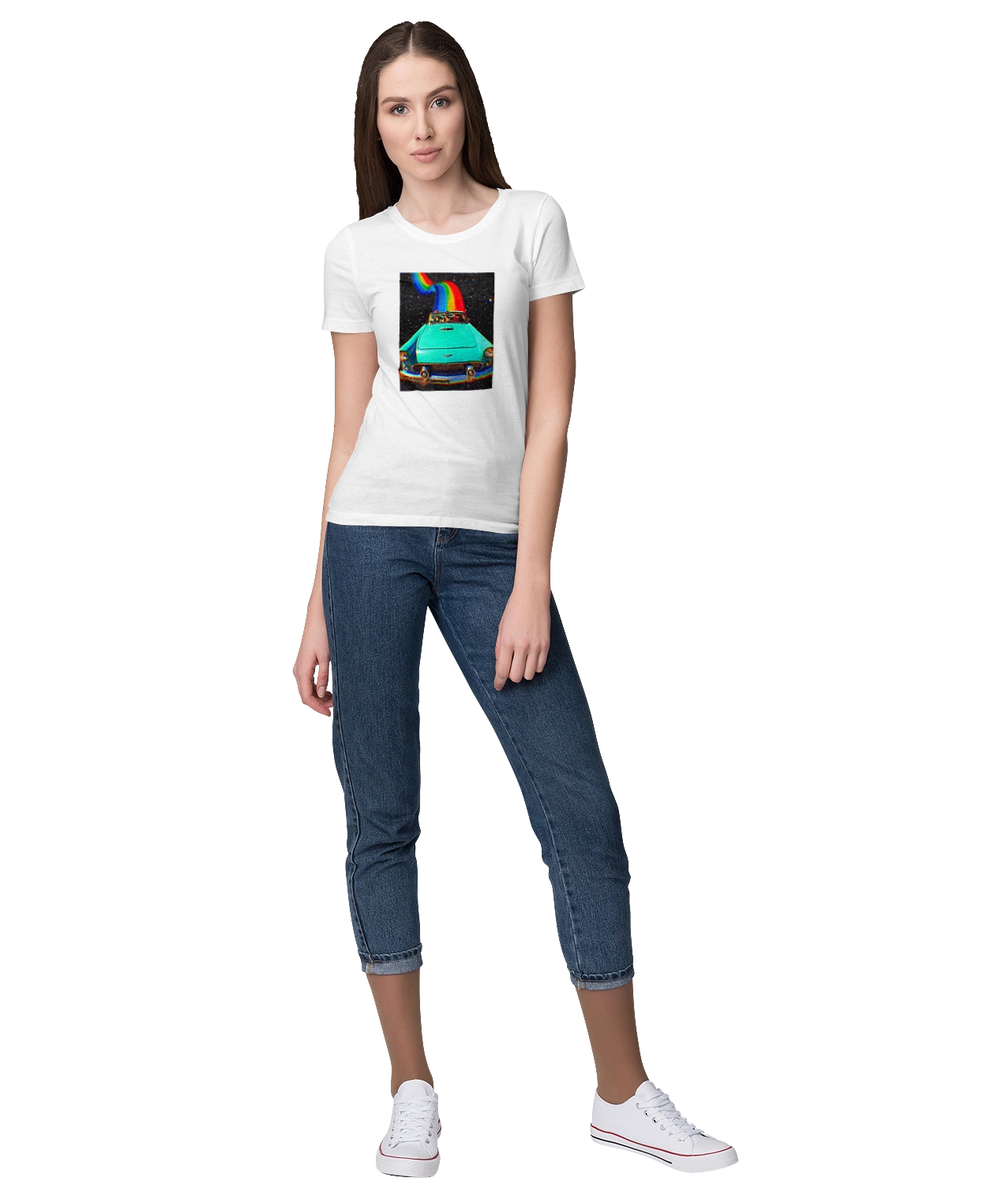 Picture, a car in space