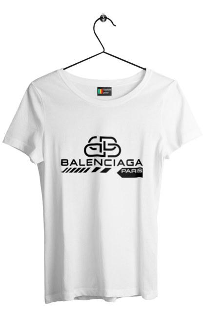 Футболка жіноча з принтом "Баленсиага". Balenciaga, балансьяга, баленсиага. CustomPrint.market