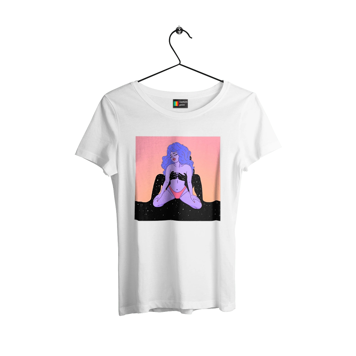 Фіолетова Дівчина В Трусиках