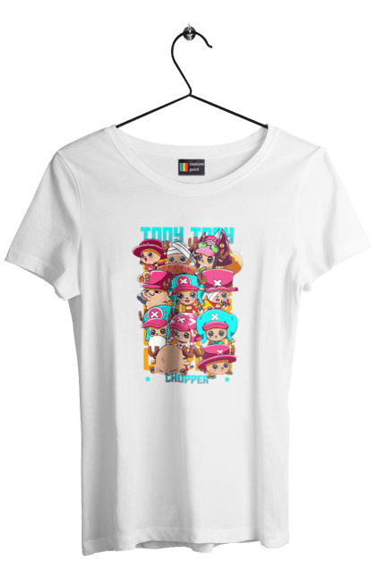 Women's t-shirt with prints One Piece Tony Tony Chopper. Adventures, anime, fantasy, light novel, manga, one piece, tony tony chopper, tv series. 2070702