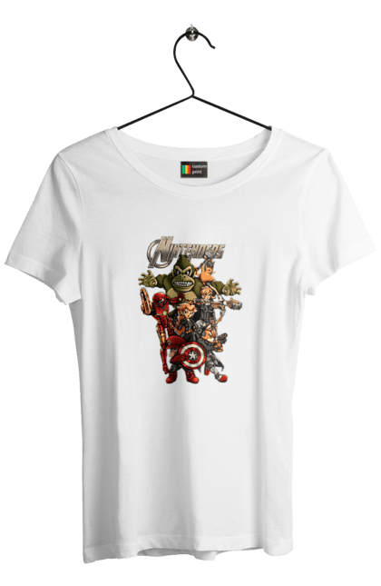 Women`s t-shirt with prints Nintendo heroes. Animal crossing, donkey kong, game characters, kirby, legend of zelda, luigi, mario, nintendo, pokemon, princess stove. 2070702