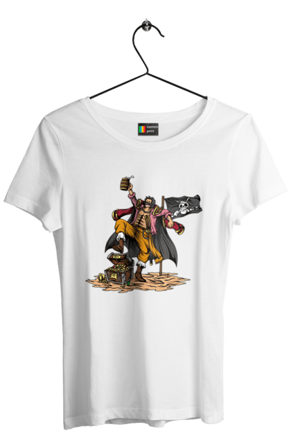 Women's t-shirt with prints One Piece Gol D. Roger. Anime, gol d. roger, gold roger, manga, one piece, straw hat pirates. 2070702