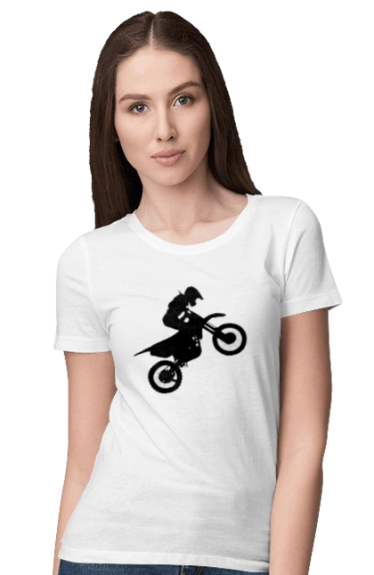 Silhouette Of A Motorcyclist
