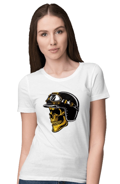 Череп в мотошлеме